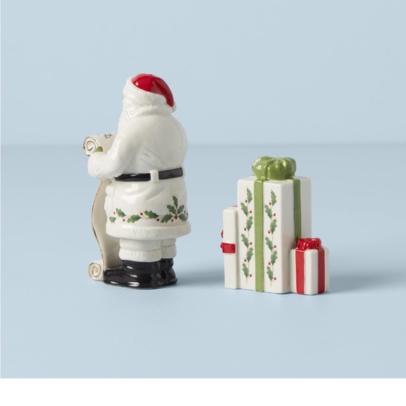 NIB! Lenox “Santa’s List” Salt & Pepper Set - Picture 5 of 7